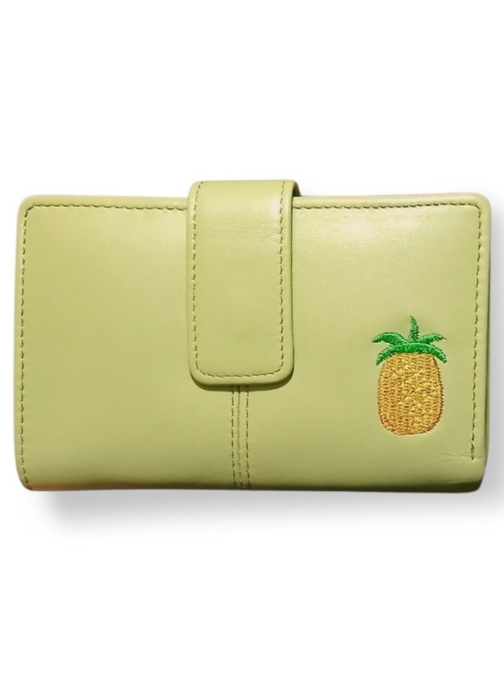 Pre-loved Fossil Limited Edition Pineapple Embroidered Compact Wallet